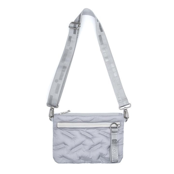 Round Backpack Puffy Silver