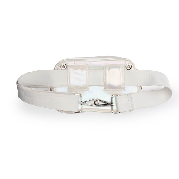 Belt Bag/Crossbody White Iridescent