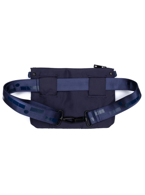 Puffy Navy Blue Crossbody/Belt Bag/Fanny Pack - Back View