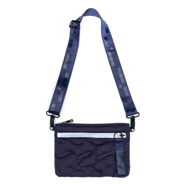 Puffy Navy Blue Crossbody/Belt Bag/Fanny Pack - Front View