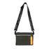 Go Dash Dot Crossbody/Belt Bag in Olive Green & Orange - Front View