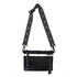 Go Dash Dot Crossbody Bag/Pouch/Clutch - Black/Silver - Front View