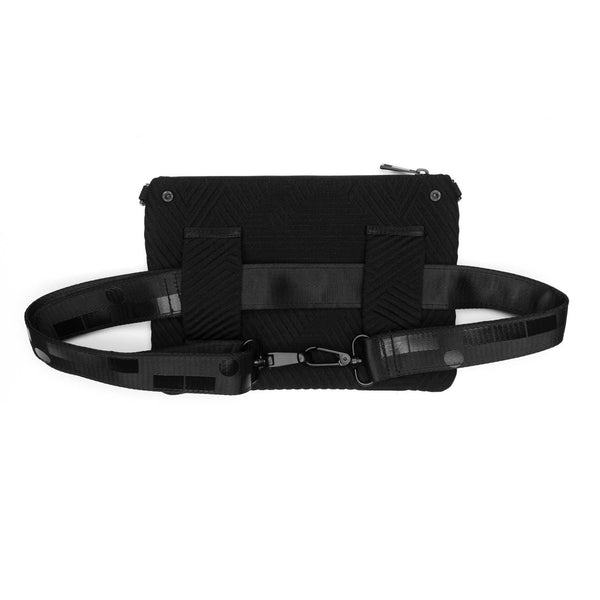 Go Dash Dot Crossbody/Belt Bag in Black - Back View