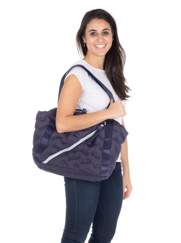 Puffy Navy Blue Easy Tote - Perfect for All Day, Every Day