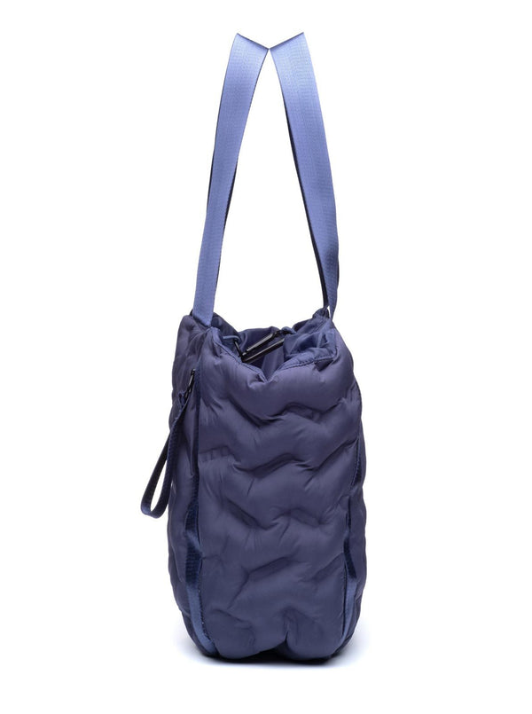 Puffy Navy Blue Easy Tote - Side View