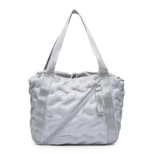 Puffy Silver Easy Tote - Front View