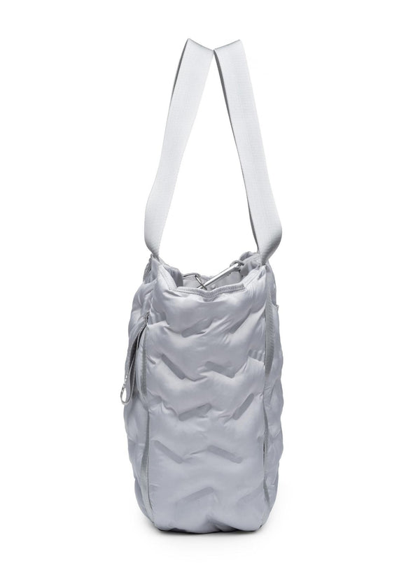 Puffy Silver Easy Tote - Side View