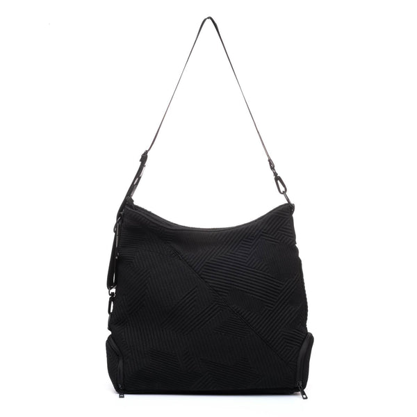 Go Dash Dot Hobo Tote in Black - Back View