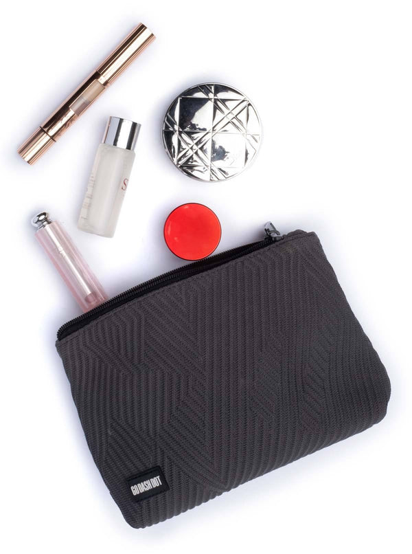 Go Dash Dot Makeup Case - Gray - Room for What You Need!