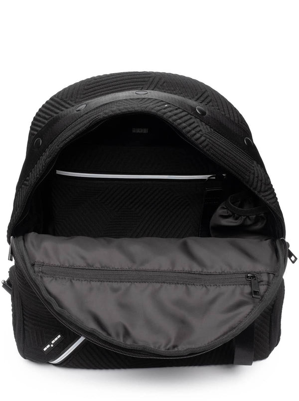 Go Dash Dot Round Backpack in Black - Open View