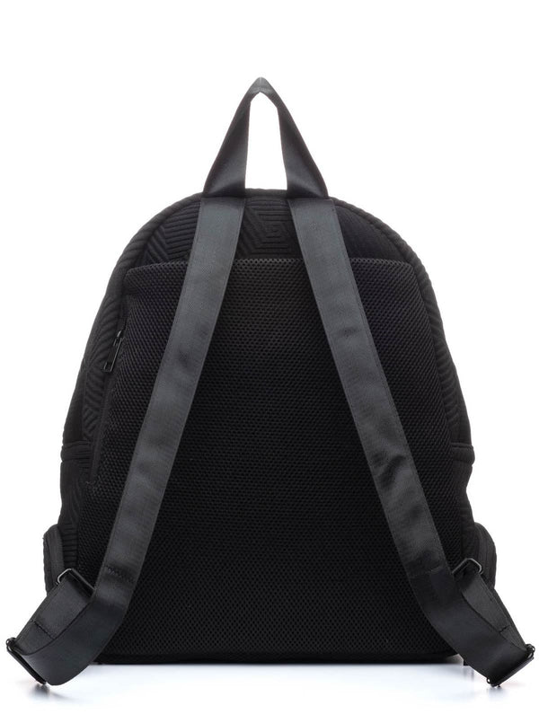 Go Dash Dot Round Backpack in Black - Rear View