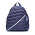 Puffy Navy Blue Round Backpack - Front View