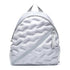 Puffy Silver Round Backpack - Front View