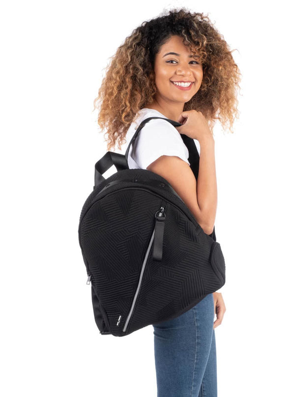 Go Dash Dot Round Backpack in Black - Our Smallest Backpack