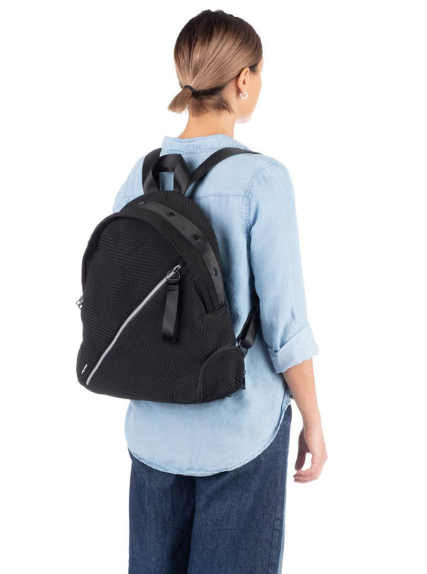 Go Dash Dot Round Backpack in Black - Comfortable and Capable