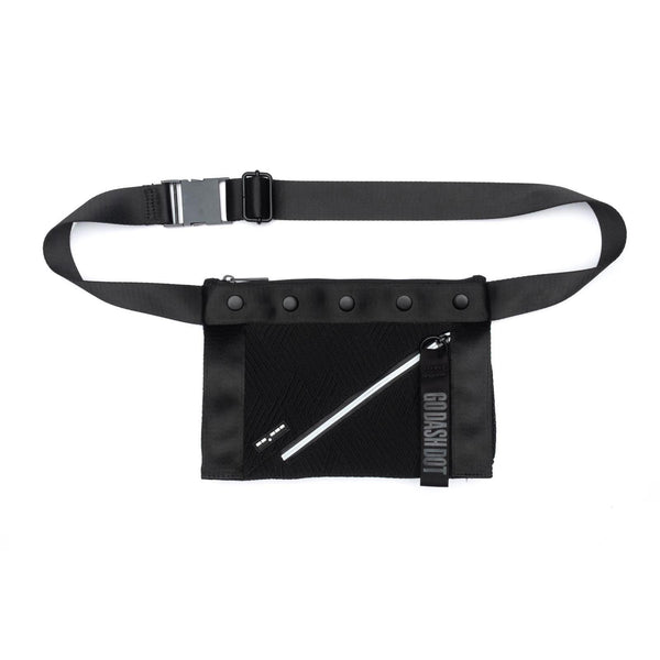 Fanny Pack & Yoga Sling in Black - Front View