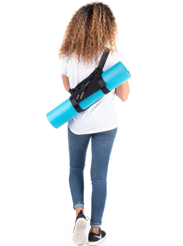 Fanny Pack & Yoga Sling in Black - Comfortable over the Shoulder or Around the Waist